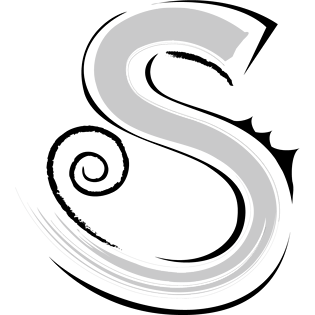 卡通欧式简约花纹英文艺术字母s