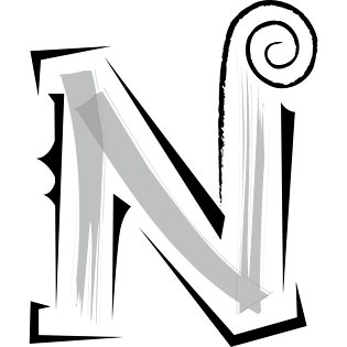字母n的艺术字体图片