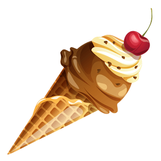 卡通手绘冰激凌png