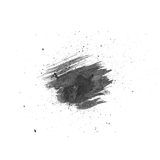 手绘黑色墨迹墨点笔刷