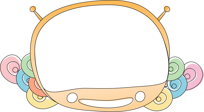 卡通少女边框图片大全