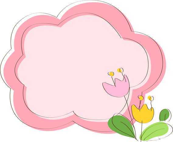 花朵对话框图片大全