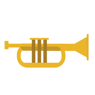 精美乐器图标小号