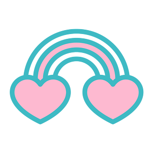 彩虹爱心图片大全