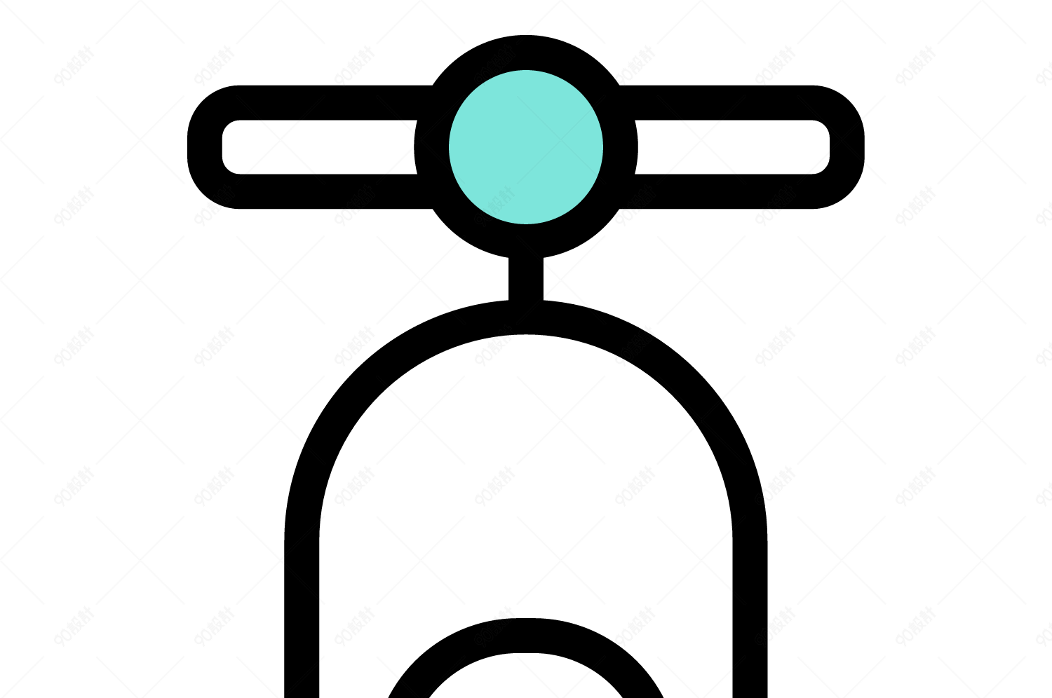 精美交通工具图标电动车