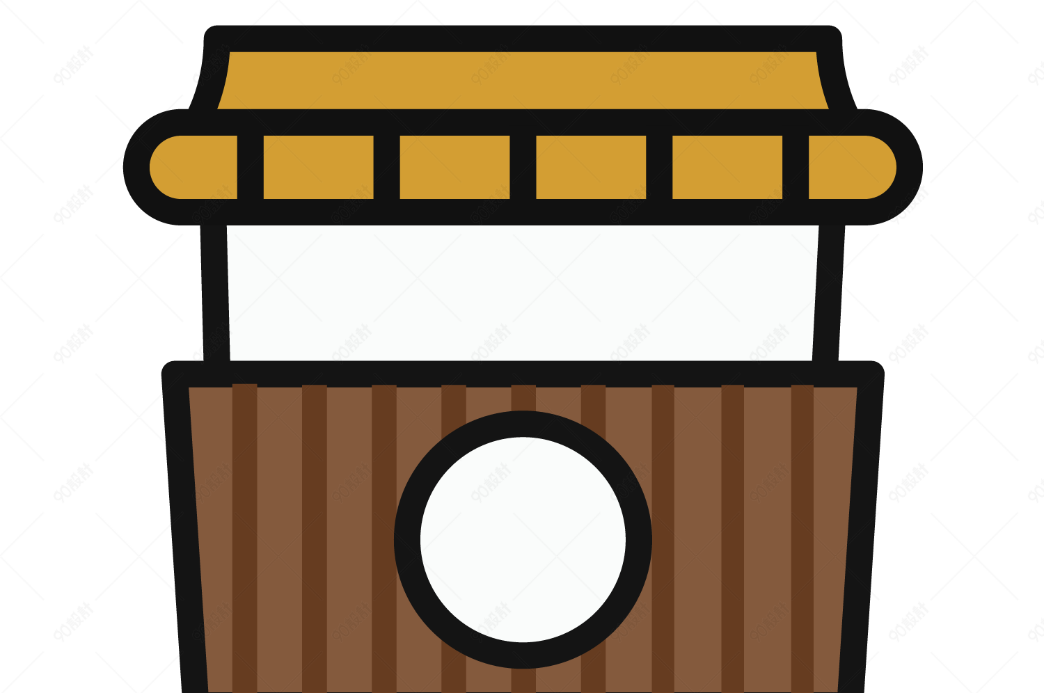 卡通精美图标星巴克咖啡