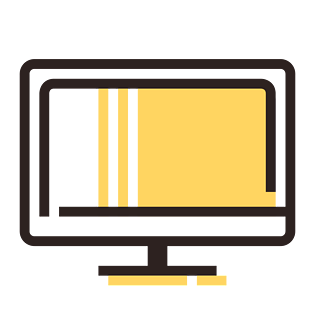 卡通精美图标电脑显示器