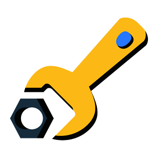 卡通精美工具图标扳手