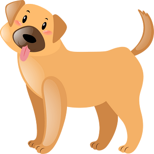 卡通可爱小狗生肖狗