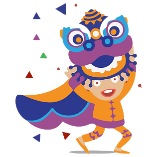 卡通彩色手绘狮子座pngpsd2000*2000彩色动感线条狮子手绘狮子狮子头