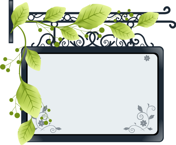 欧式文艺门牌边框