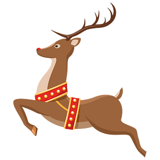卡通圣诞节麋鹿