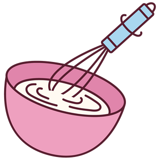 卡通甜品搅拌制作流程