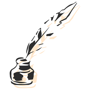 手绘羽毛笔墨水