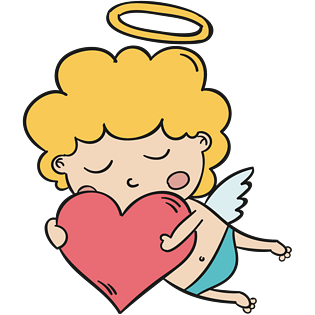 卡通可爱小天使
