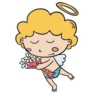 卡通可爱小天使png