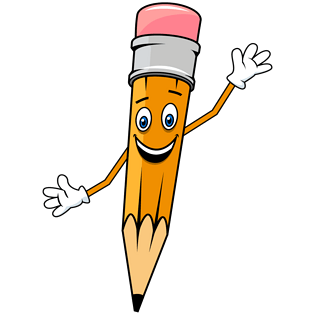 卡通拟人铅笔