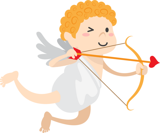 正在射箭的丘比特