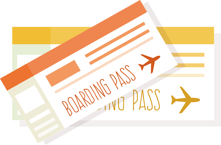 机票pngpsd2000*2000夏日旅游元素卡通手绘图标元素pngpsd2000*2000旅