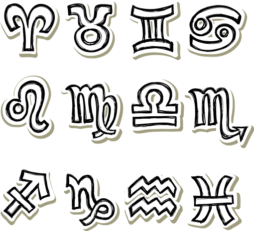 十二星座装饰素材元素