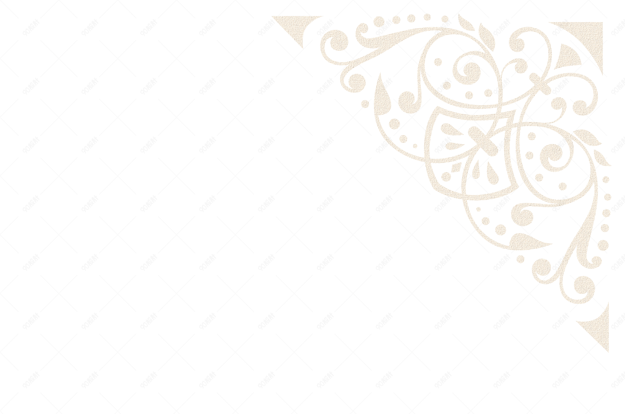 金色花纹边框底纹