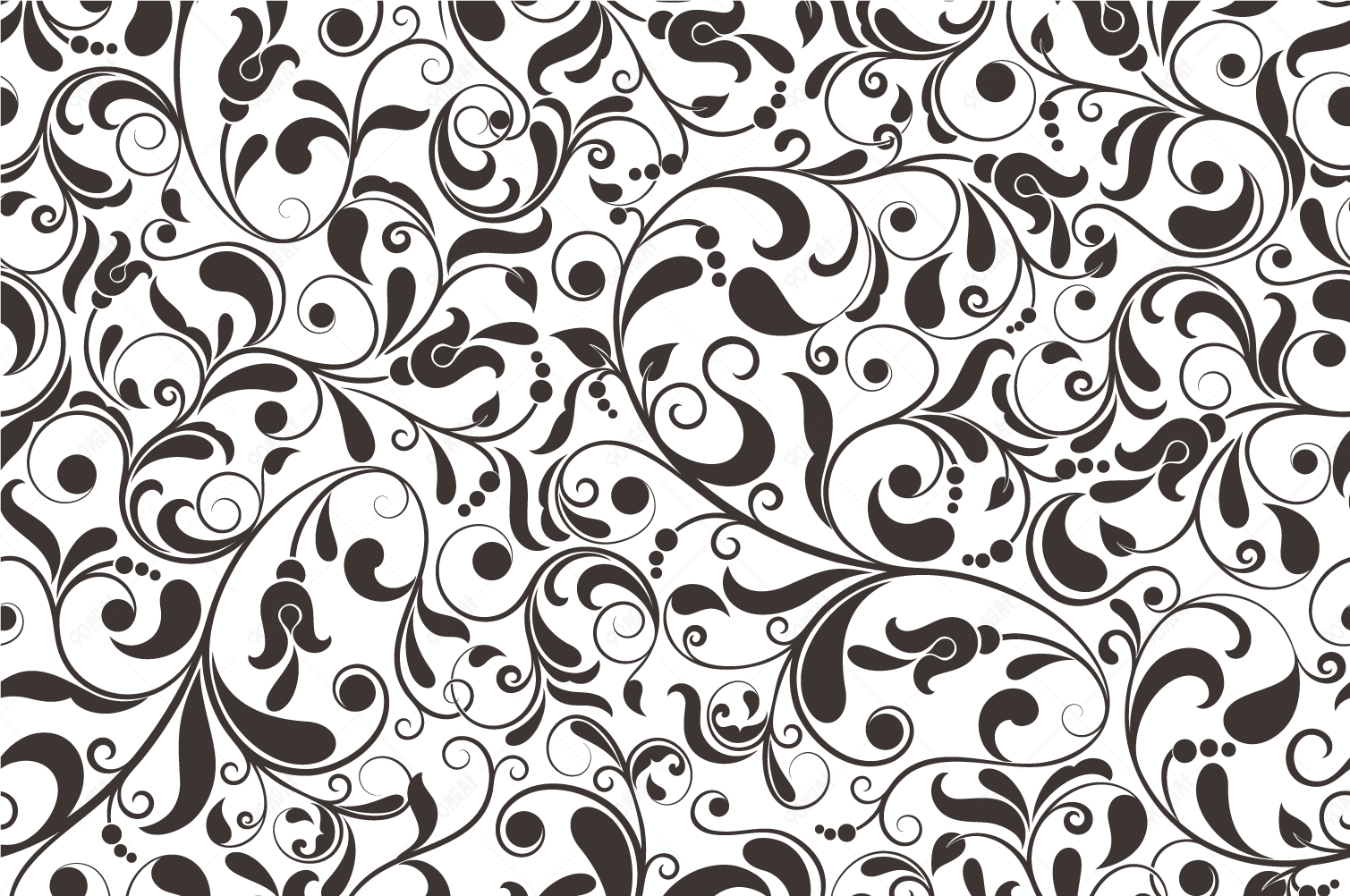 花纹黑色背景纹理