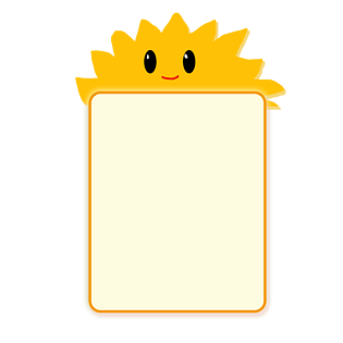 标签卡通可爱学生黄色