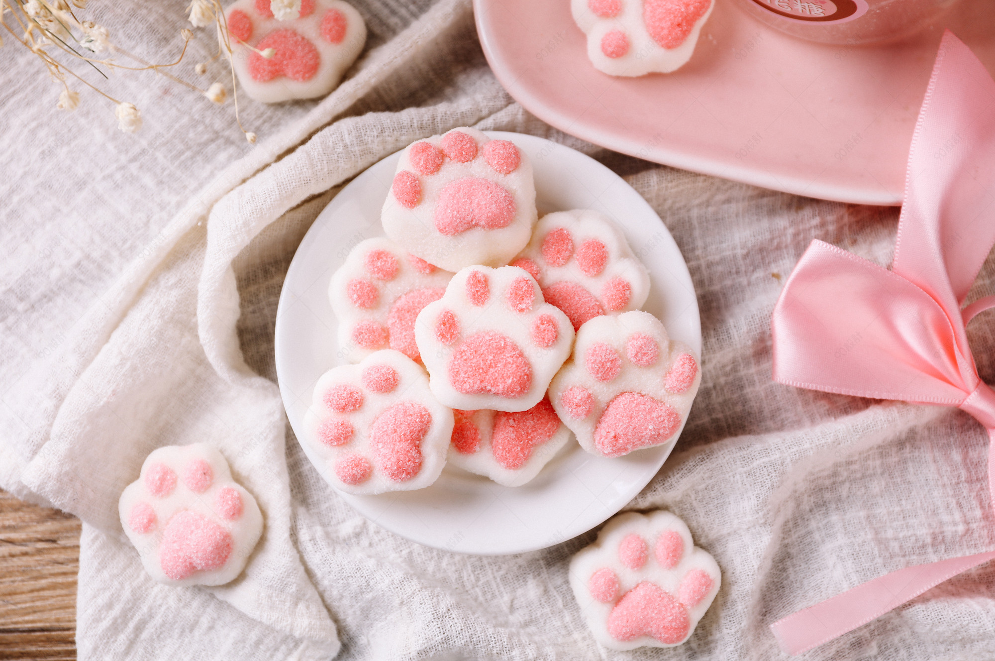 棉花糖甜品糖果摄影图