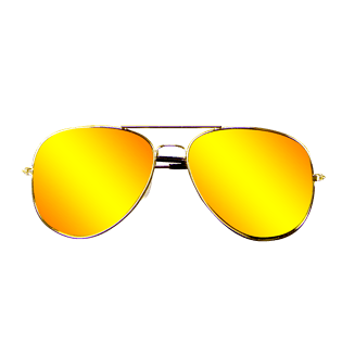 太阳镜墨镜眼镜png护目保护镜金色