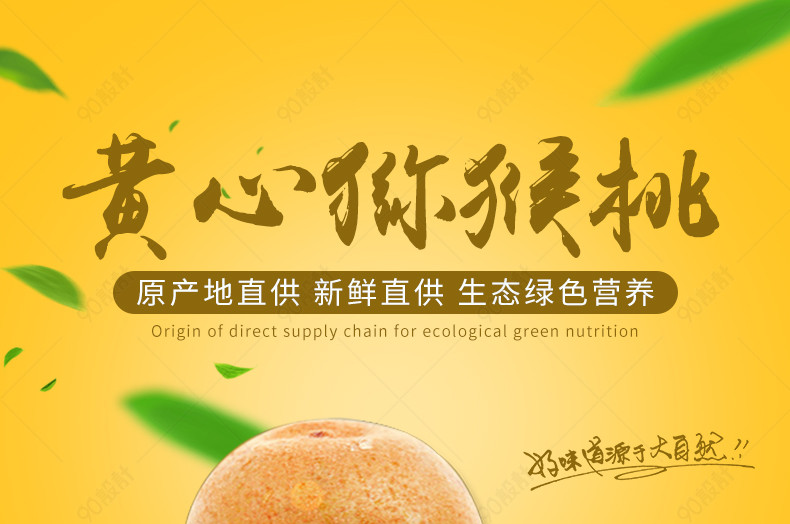 生鲜水果果园农产品黄心四川猕猴桃水果之王详情页
