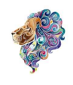 彩绘动物狮子_90设计