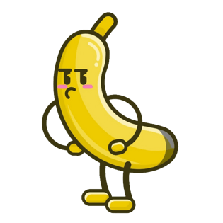 卡通香蕉人
