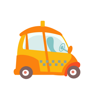 卡通汽车png元素pngpsd2000*2000卡通粉色冰淇淋车pngpsd2000*2000