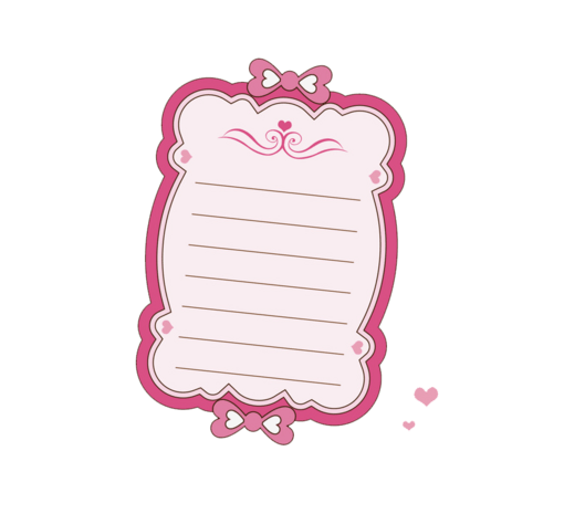 卡通可爱花纹对话框边框