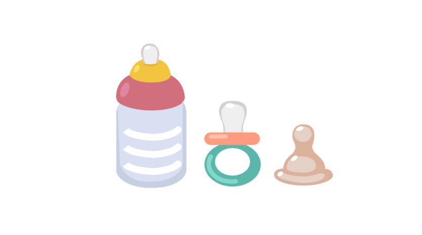 奶瓶婴儿图片大全