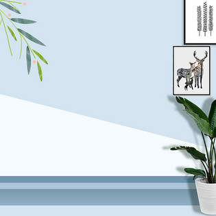 清新简约空间立体感主图背景