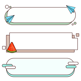 春天小清新边框气泡框