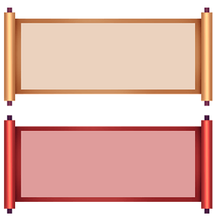 中式传统卷轴边框标题框