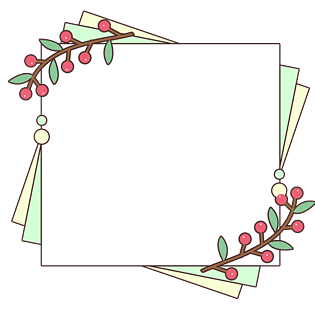 *2000春天小清新边框气泡框pngpsd2000*2000简约清晰标题边框免抠元