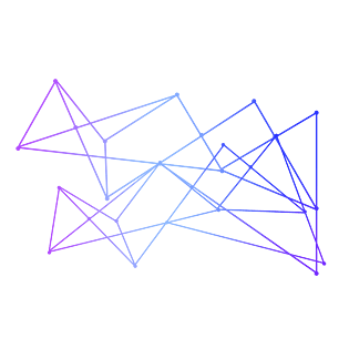 科技感渐变几何线条元素