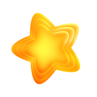 卡通黄色可爱小星星素材