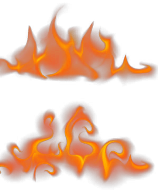 燃烧火纹图案插画素材