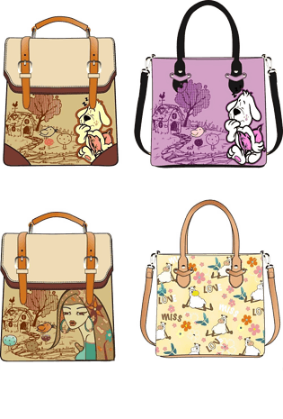 卡通时尚女包手提包单肩包箱包设计
