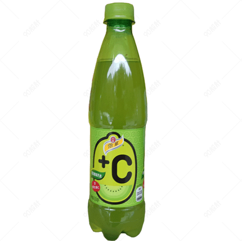 汽水绿色瓶装