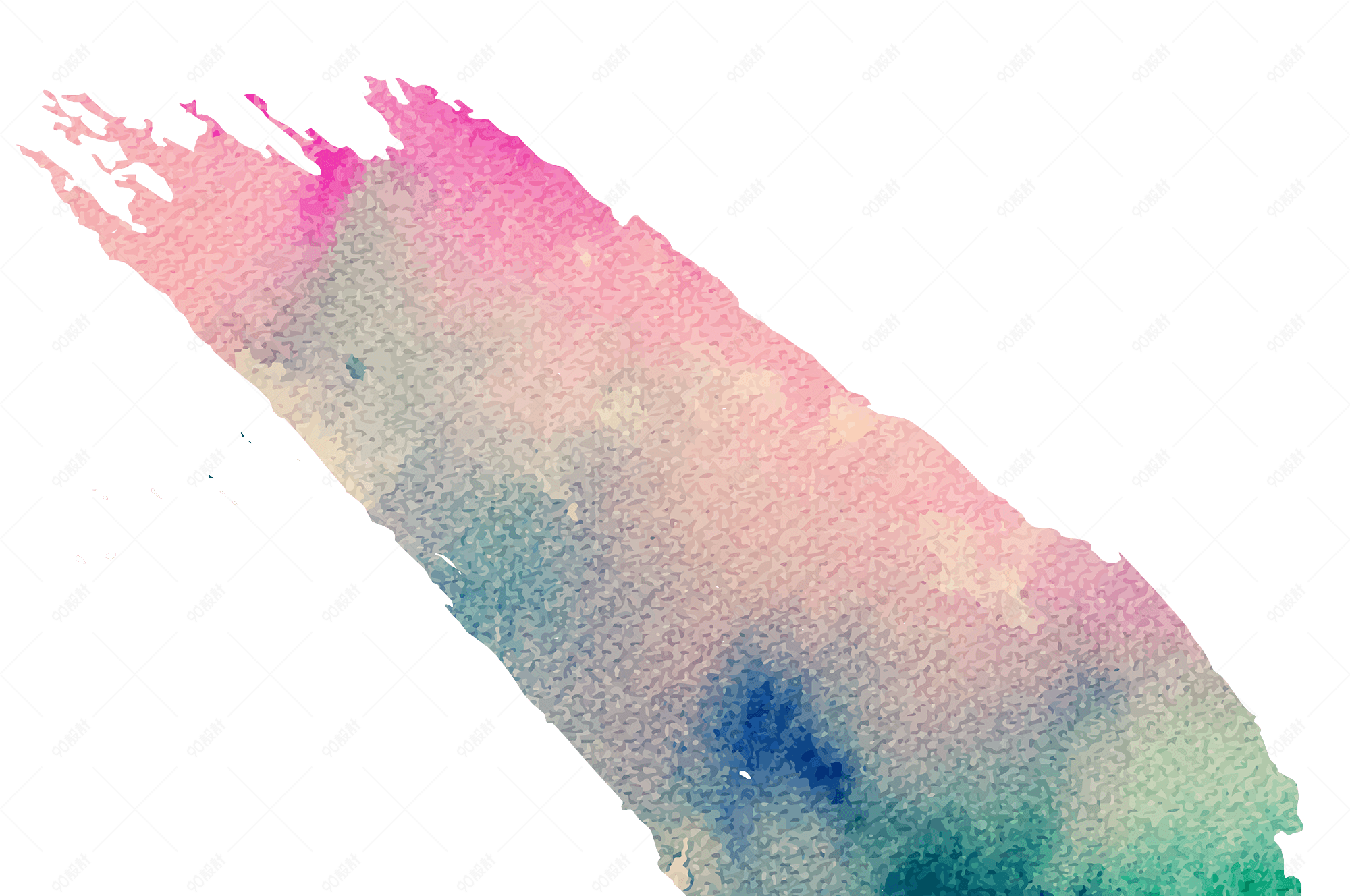 绚丽水彩墨滴高清免抠元素素材