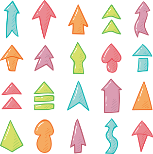 矢量向上箭头图片大全