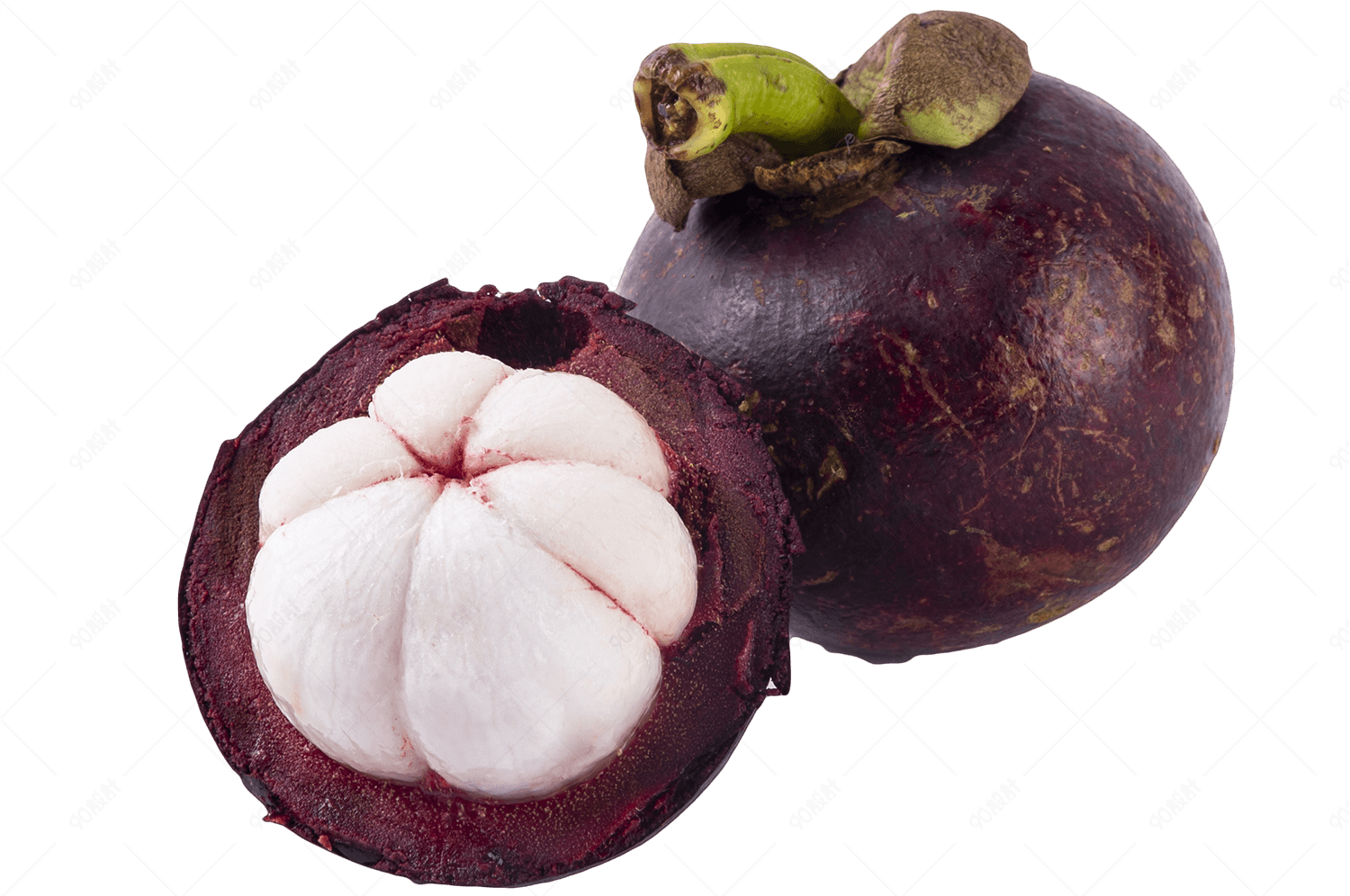 春夏水果之后山竹清火白色果肉【免抠元素png】-90设计网