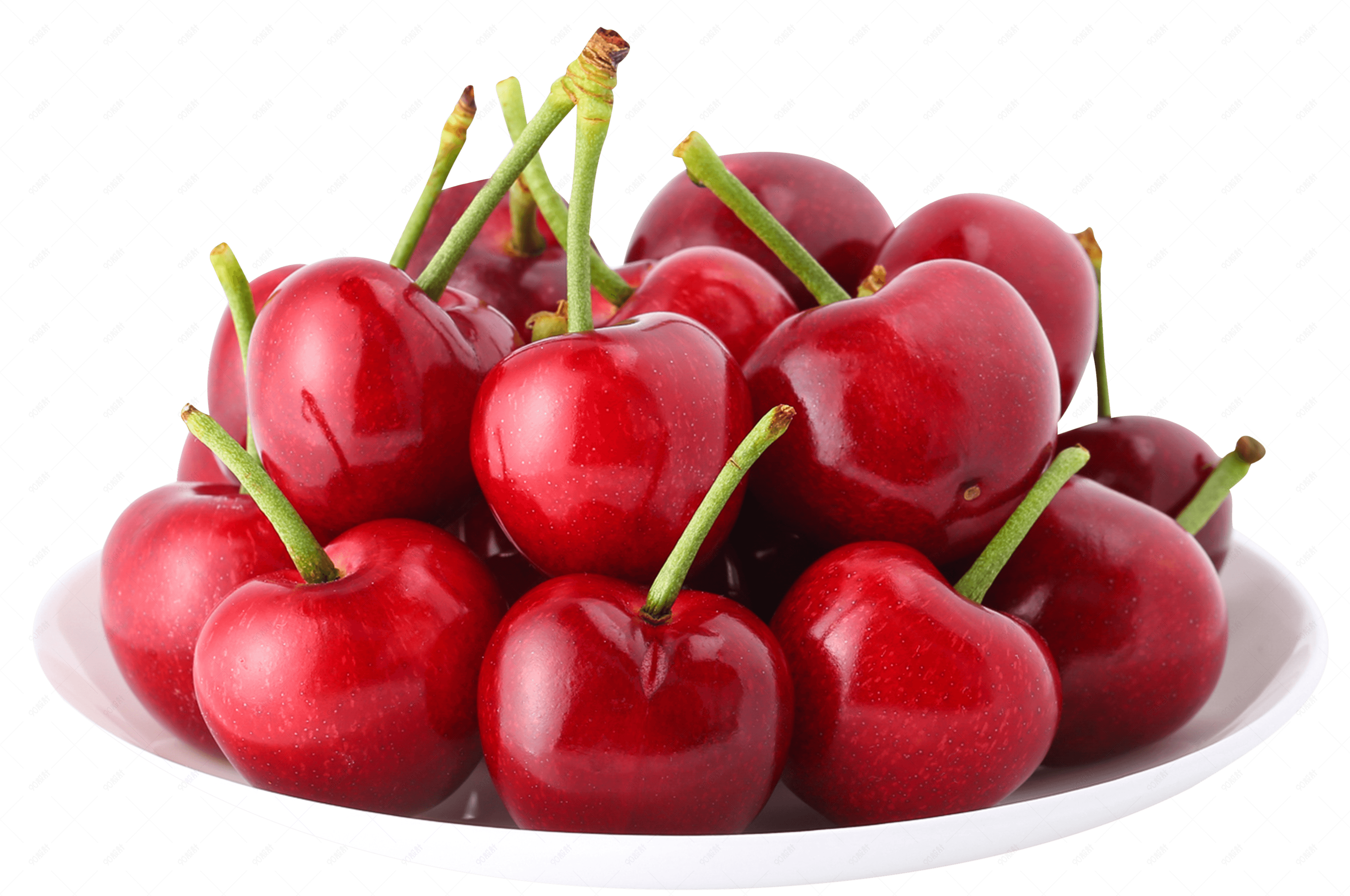 春夏红色水果一盘樱桃美味