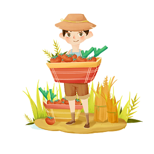 小满职业辛勤劳作种田汗水少年