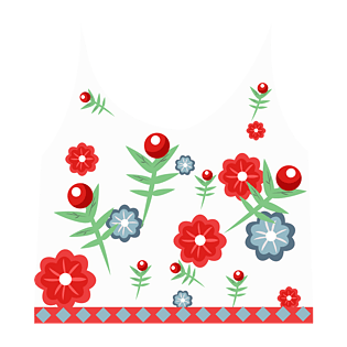 卡通夏季夏天斑驳草地白色花朵元素pngpsd2000*2000立夏金银花白色